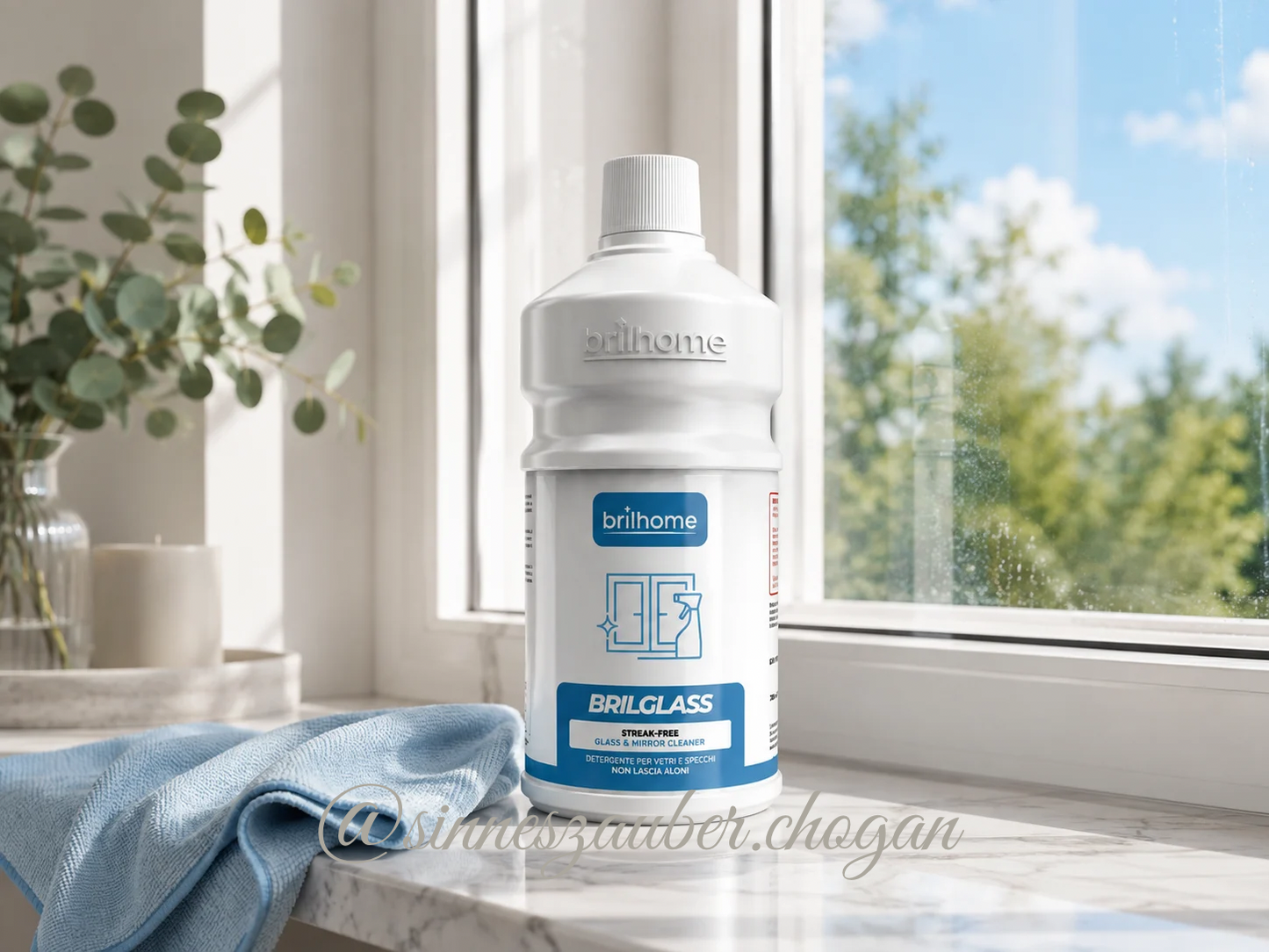 BRILHOME Brilglass | Glas & Spiegelreiniger | Nanoeffekt | BH0206