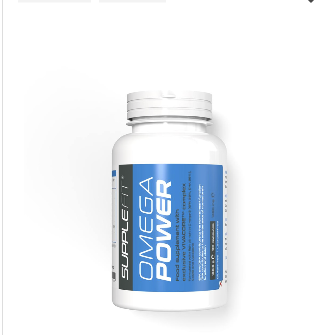 Supplefit OMEGAPOWER | Nahrungsergänzungsmittel | Gehirnfunktion | Omega-3 | INTB050