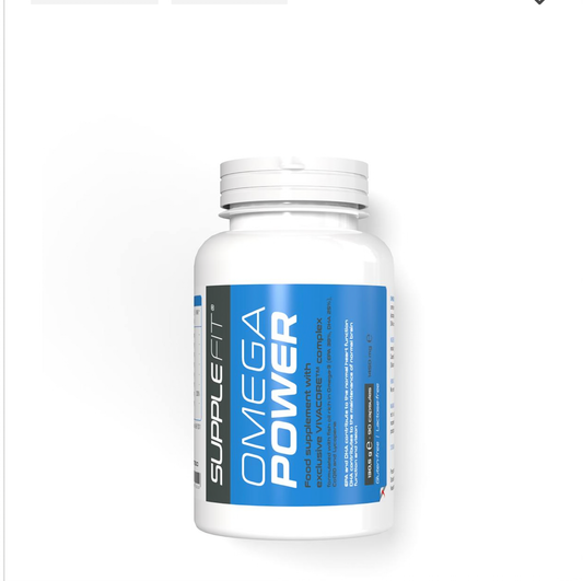 Supplefit OMEGAPOWER | Nahrungsergänzungsmittel | Gehirnfunktion | Omega-3 | INTB050