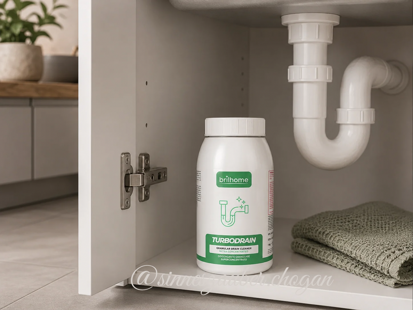 BRILHOME Turbodrain | Hochkonzentriertes Rohrreiniger-Granulat | BH0228